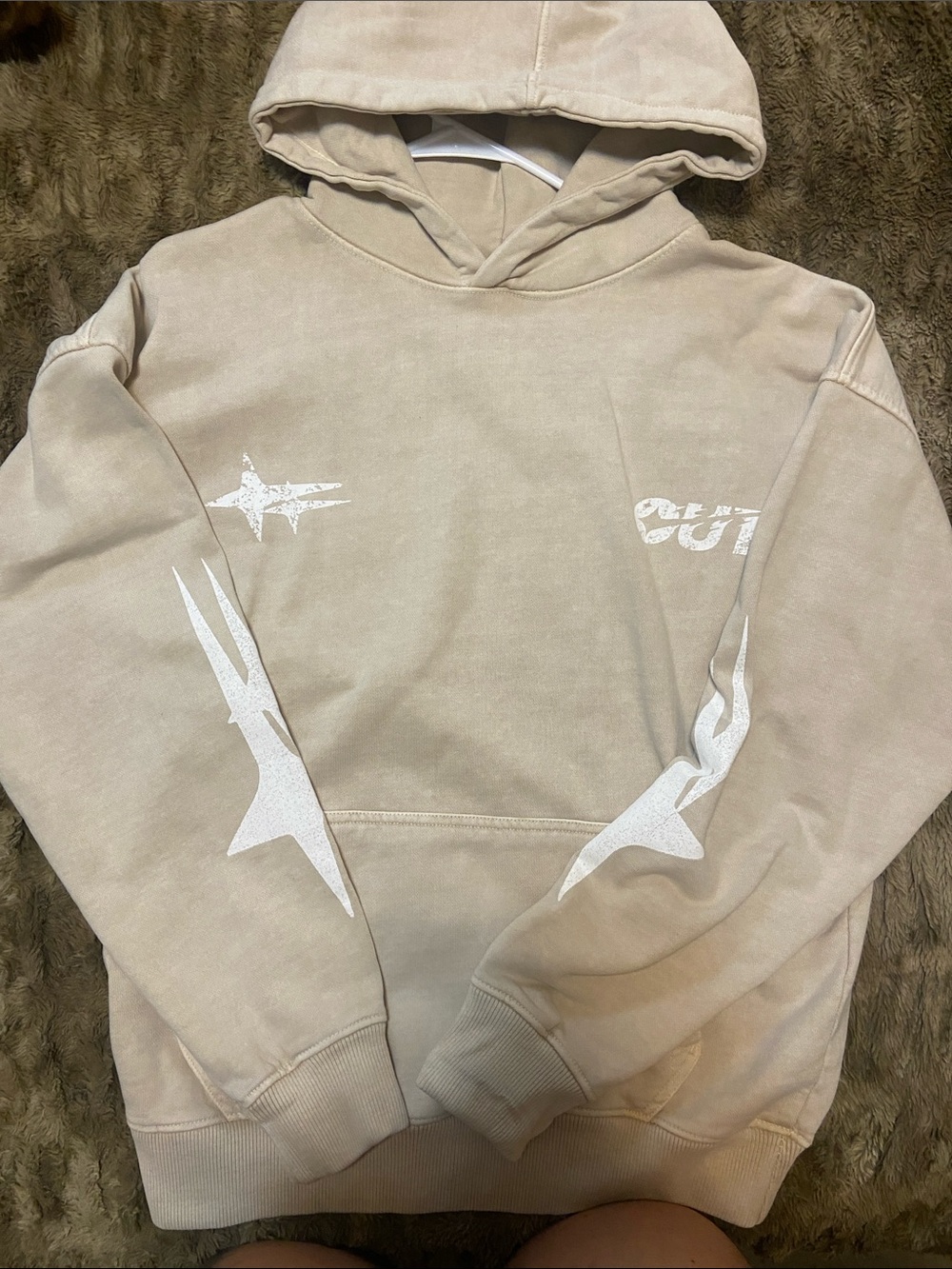OUT Shooting Star Drop Shoulder Hoodie